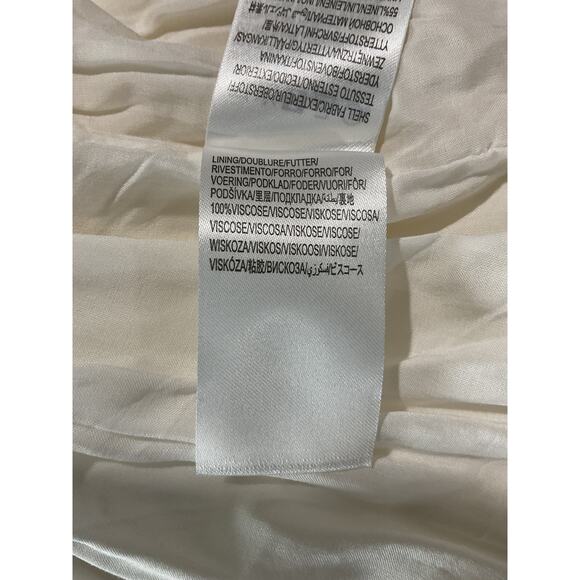 Farm Rio Cut Out White Linen Midi Dress Size XS - Picture 6 of 8